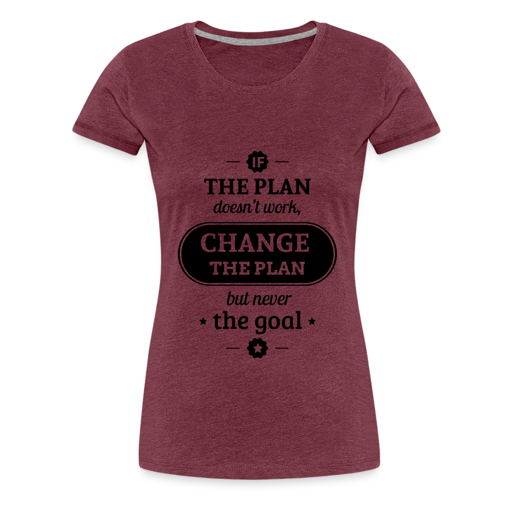 Women’s If the Plan - heather burgundy