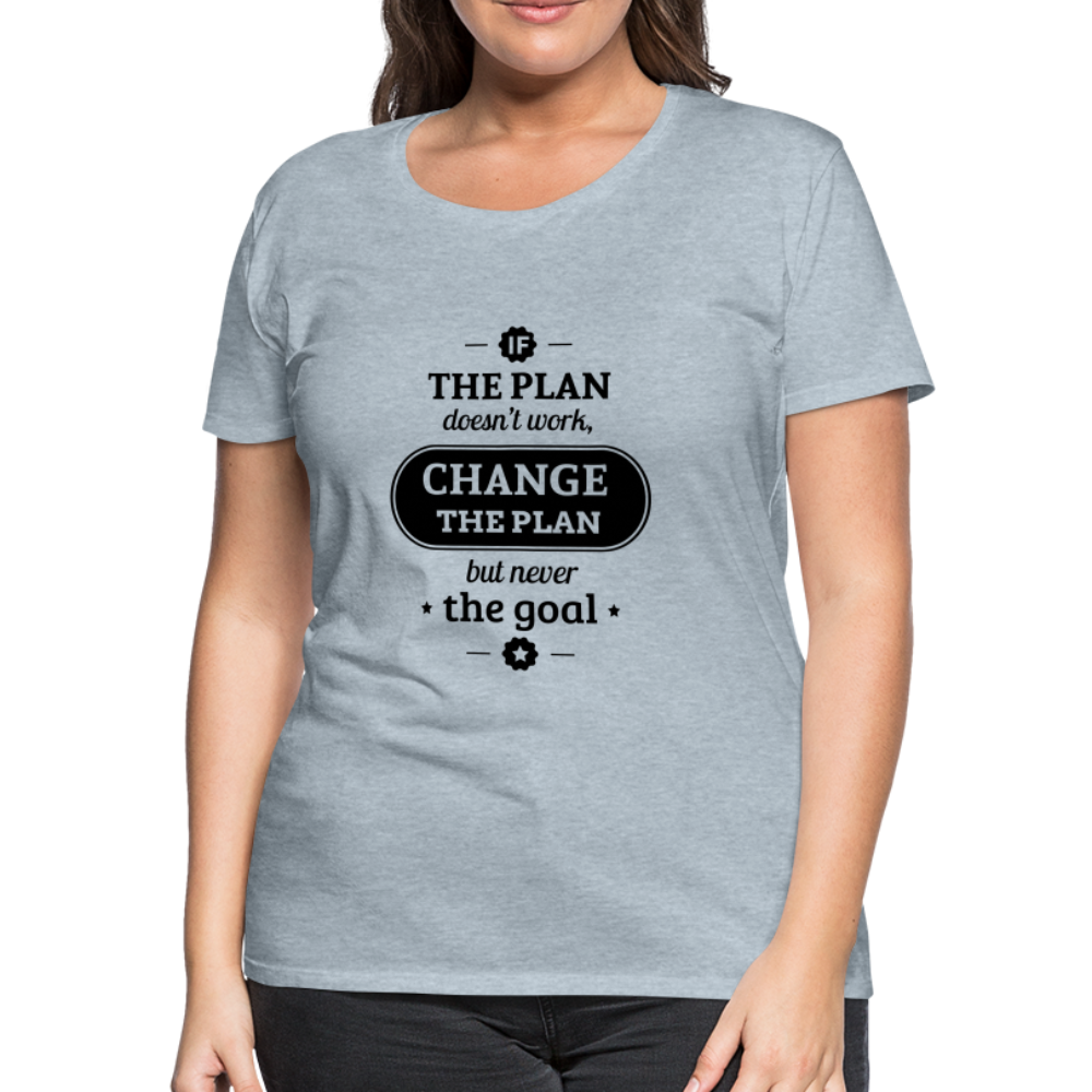 Women’s If the Plan - heather ice blue