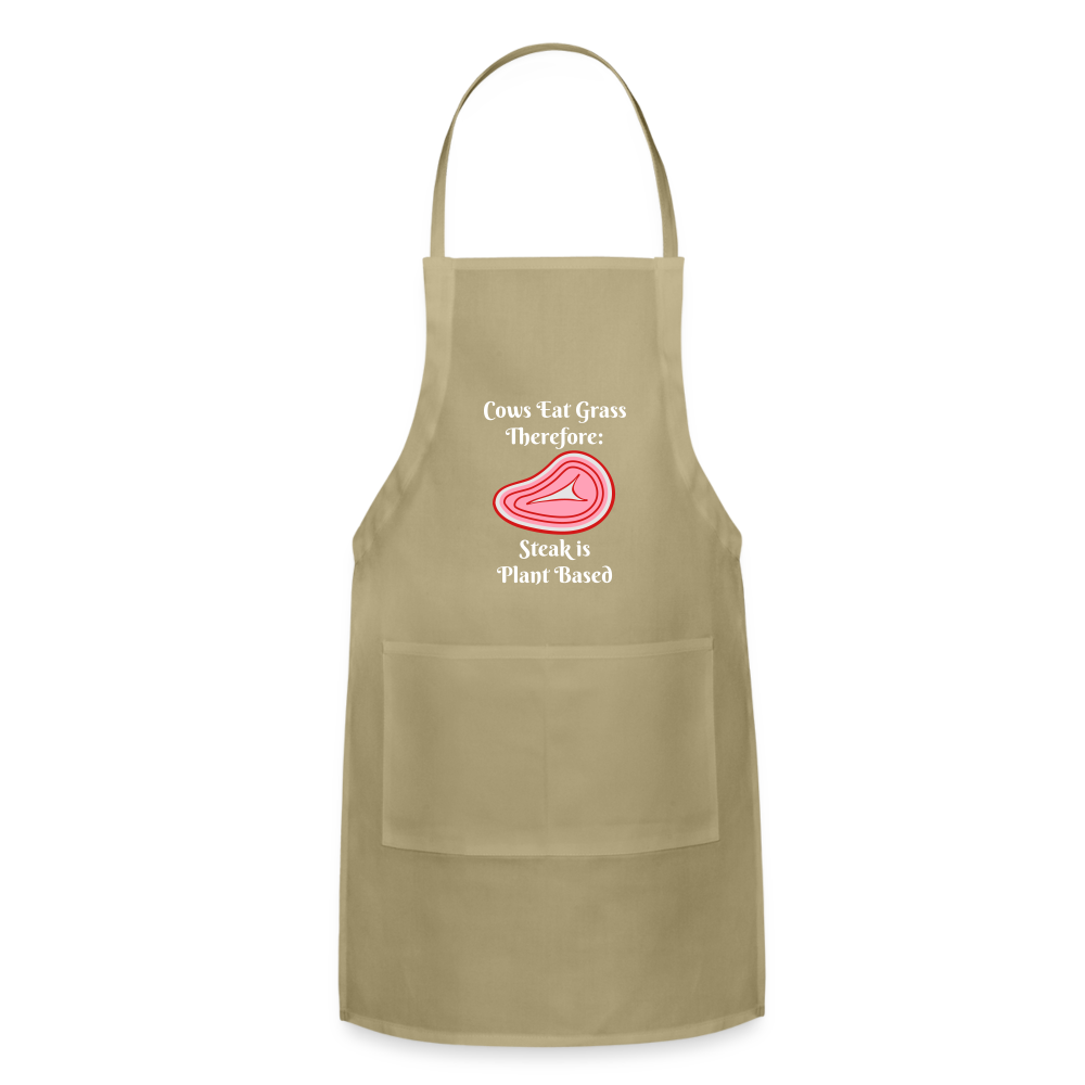 Apron Grill Master Cows Eat Grass Therefore - khaki