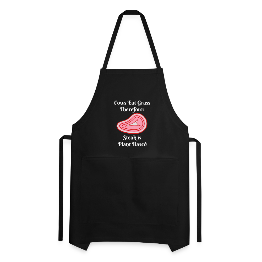 Apron Grill Master Cows Eat Grass Therefore - black