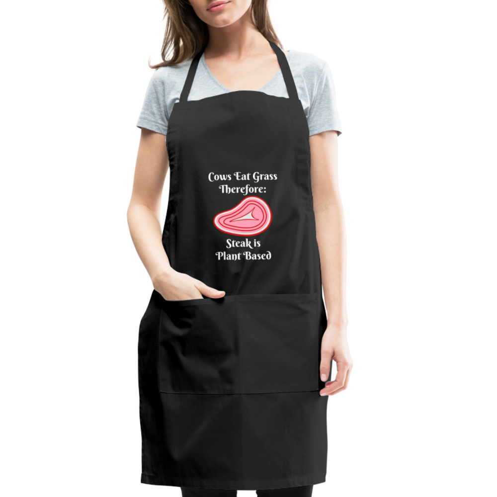 Apron Grill Master Cows Eat Grass Therefore - black