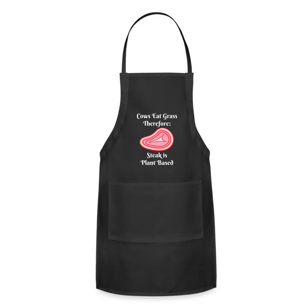 Apron Grill Master Cows Eat Grass Therefore - black