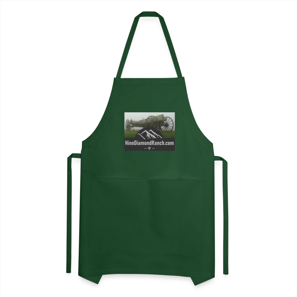 Apron Grill Master, NineDiamondRanch - forest green