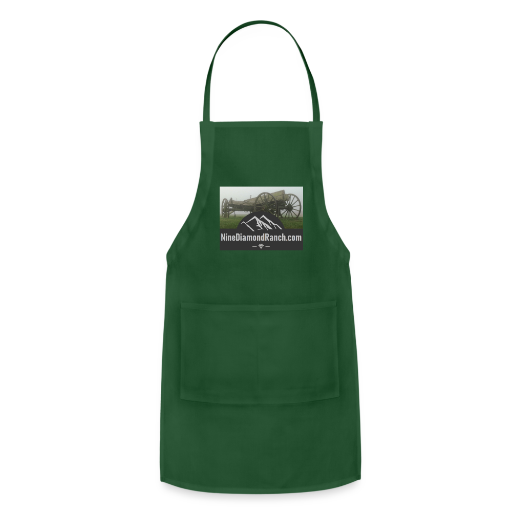 Apron Grill Master, NineDiamondRanch - forest green