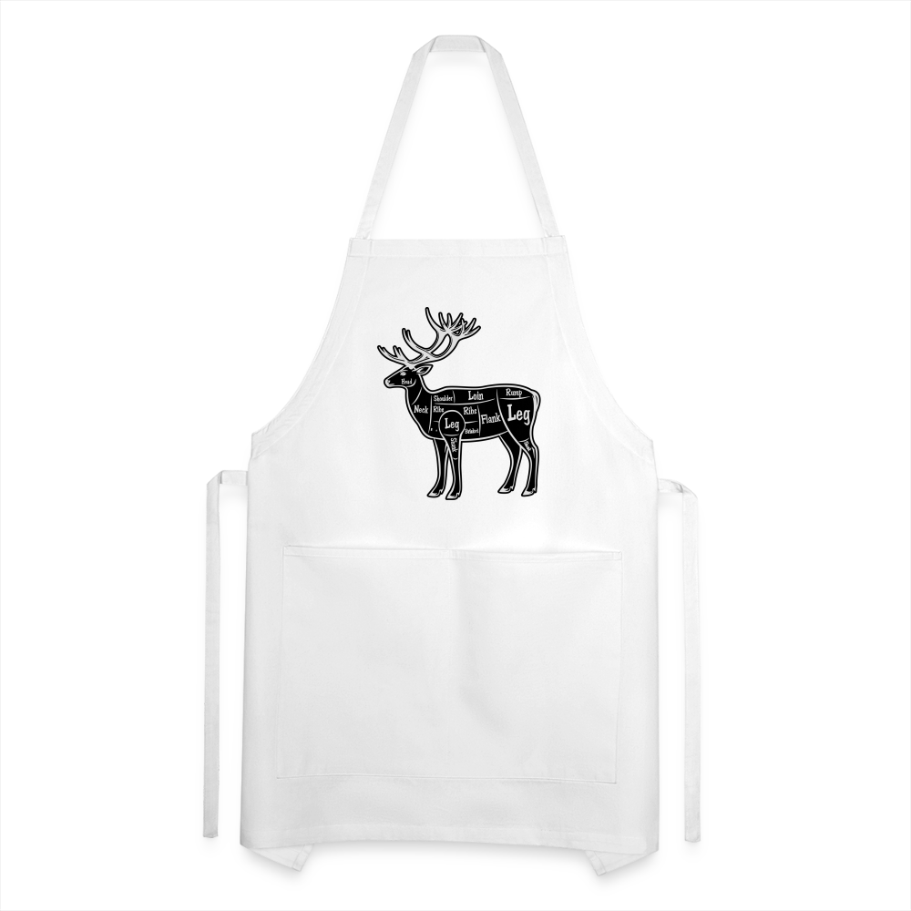 Apron Grill Master, Elk Cut - white