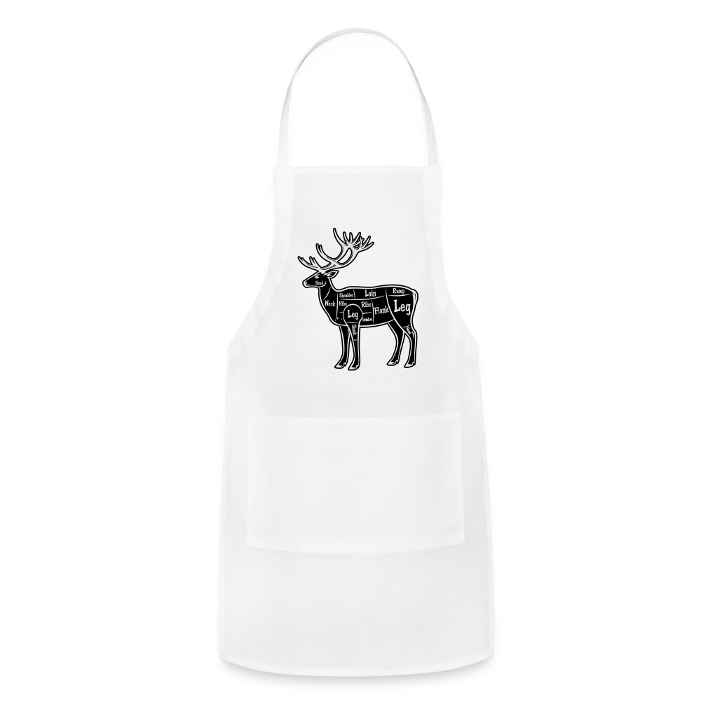 Apron Grill Master, Elk Cut - white