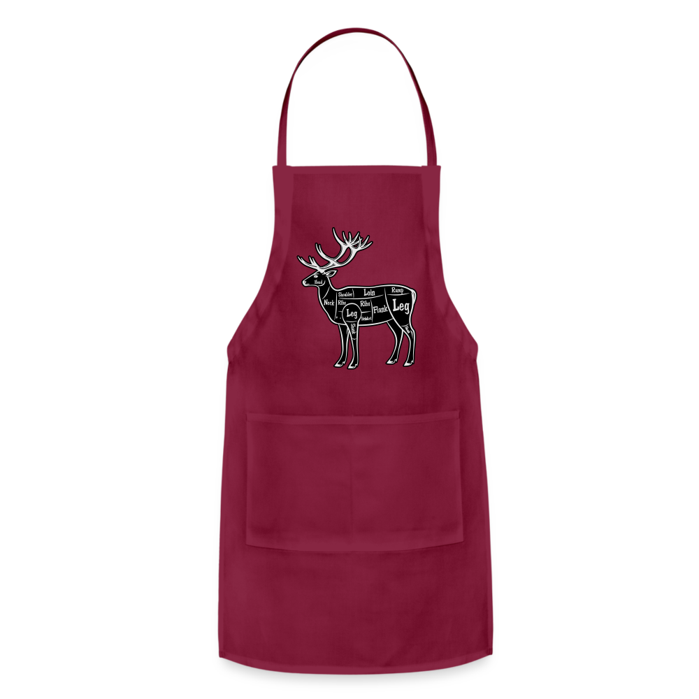 Apron Grill Master, Elk Cut - burgundy