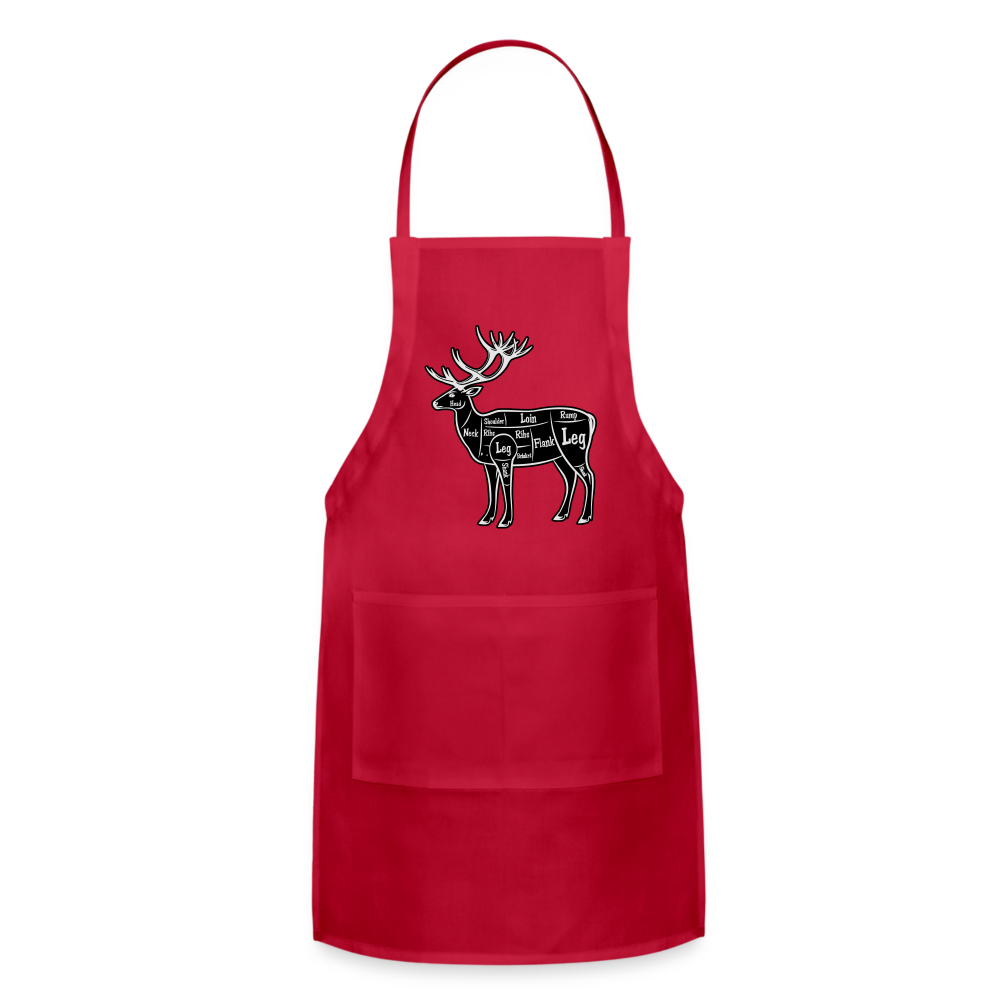 Apron Grill Master, Elk Cut - red