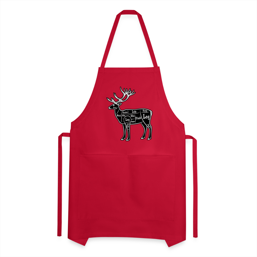 Apron Grill Master, Elk Cut - red