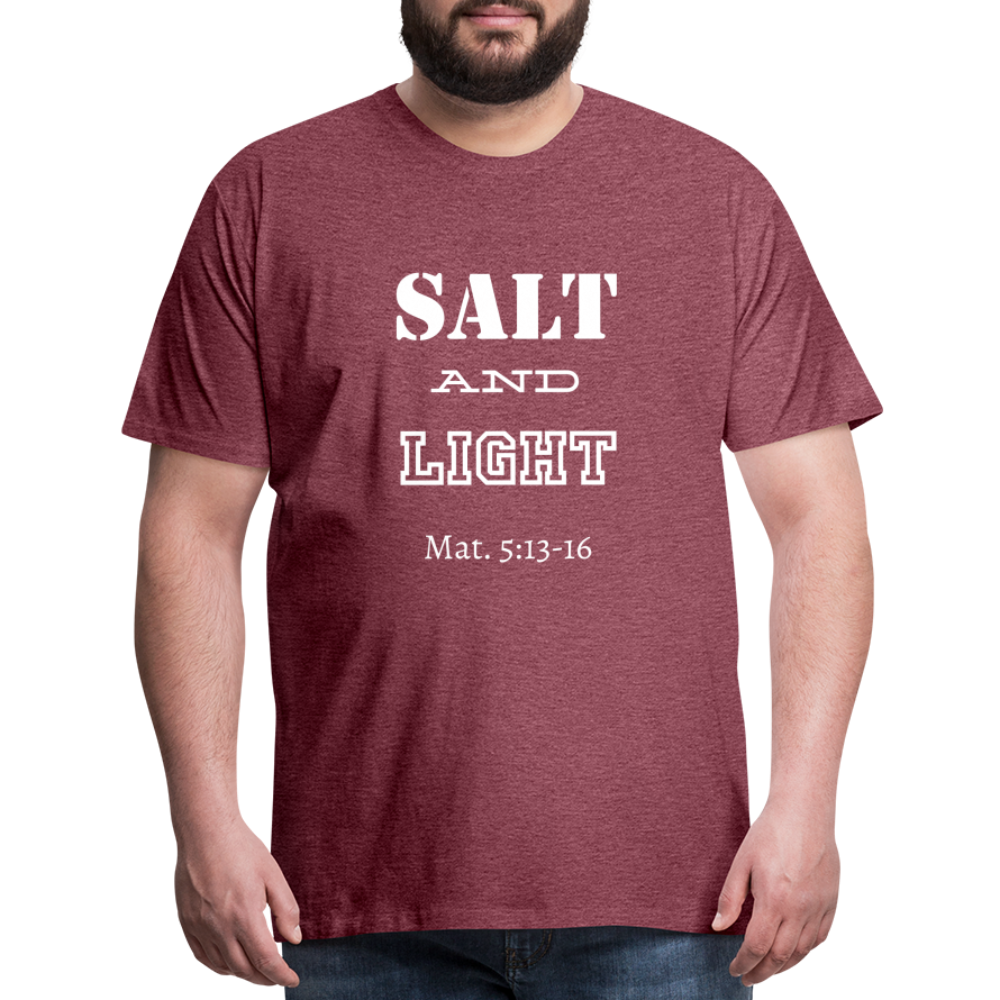 Men's Salt and Light - heather burgundy