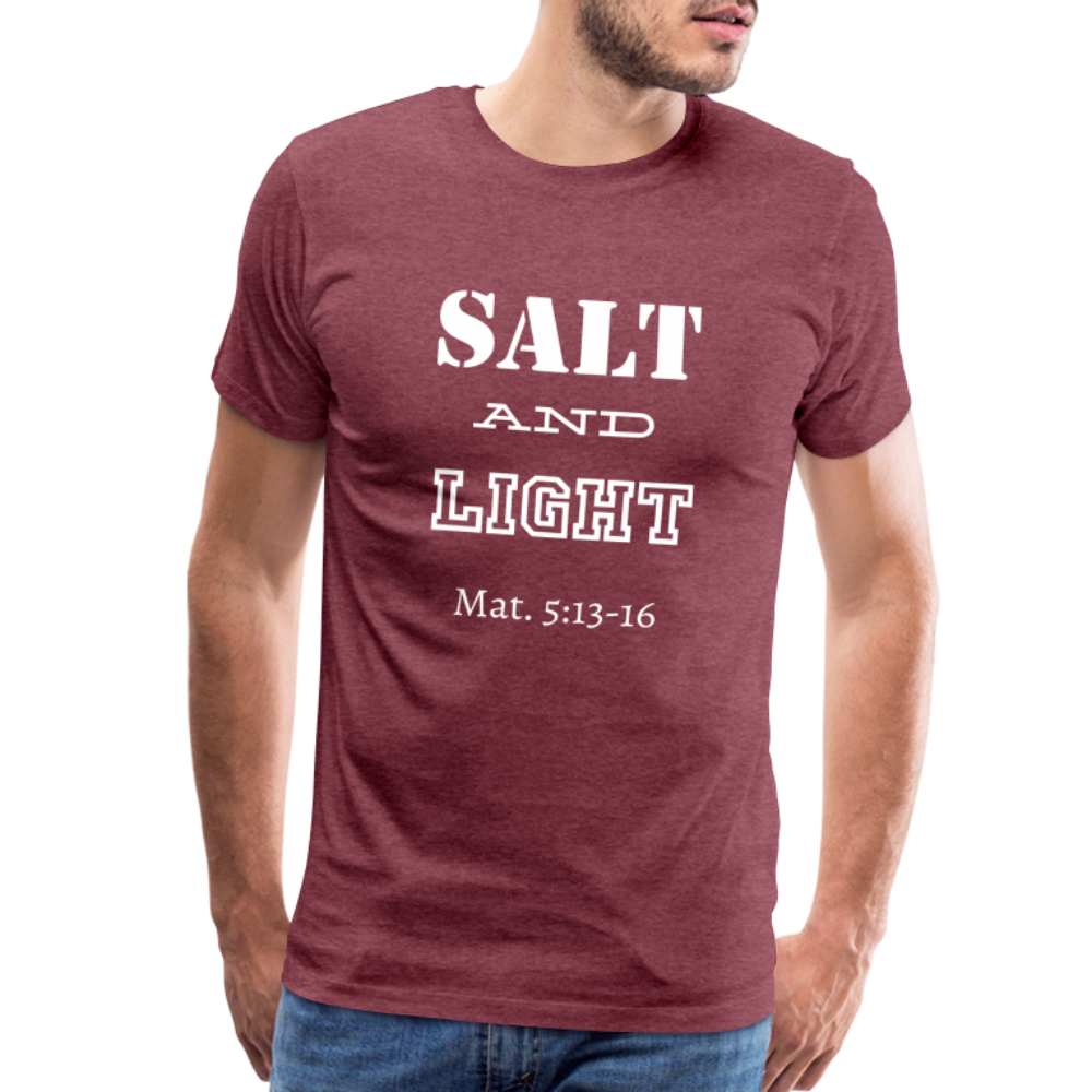 Men's Salt and Light - heather burgundy