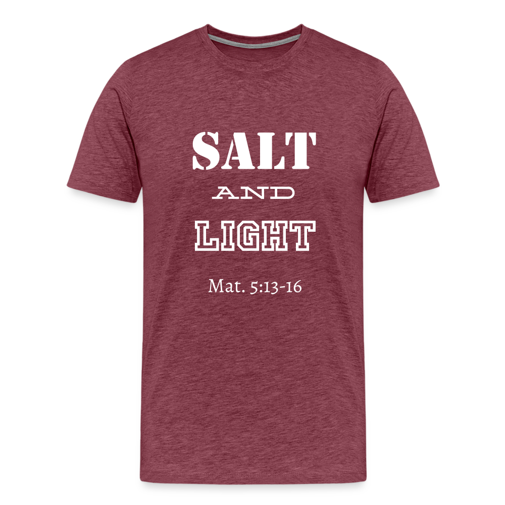 Men's Salt and Light - heather burgundy