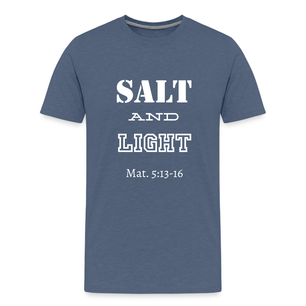 Men's Salt and Light - heather blue