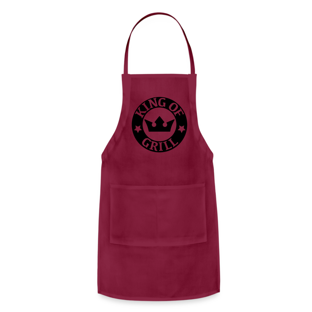 Apron, Grill Master, King of Grill - burgundy