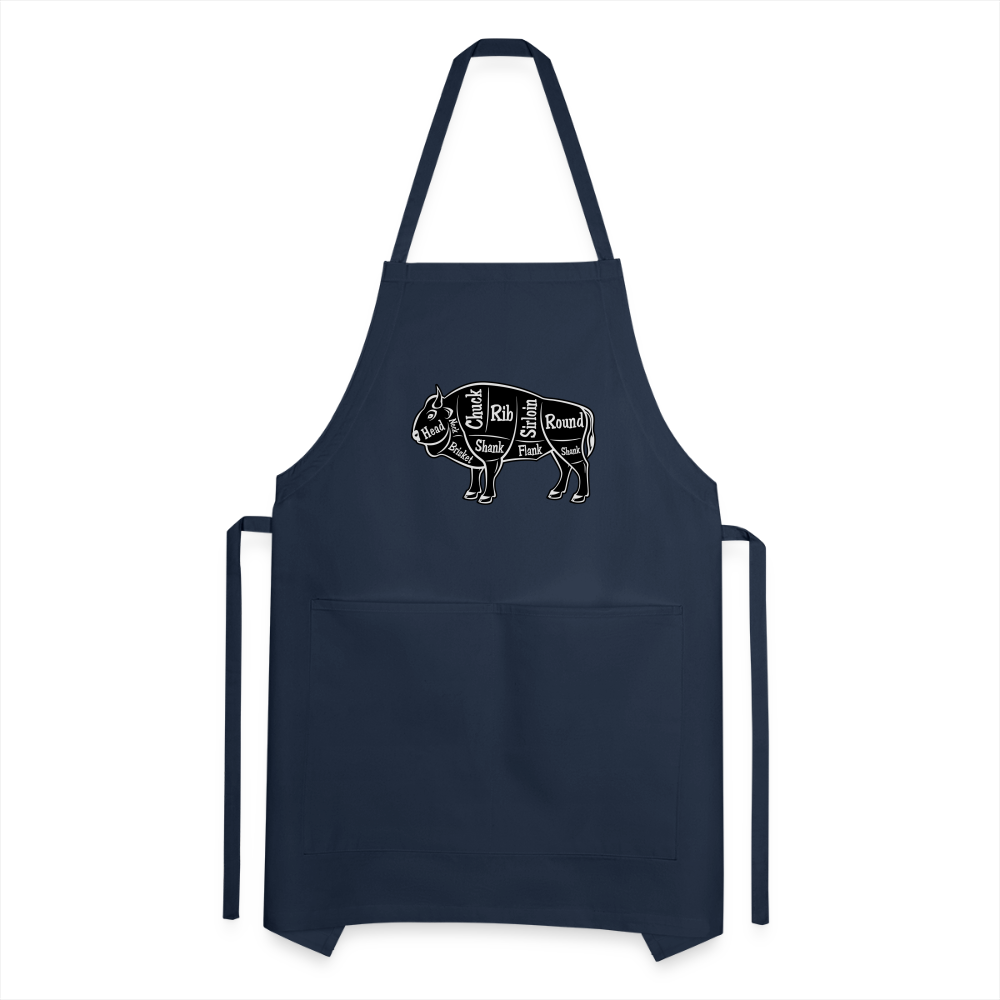 Apron, Grill Master, Bison Cut - navy