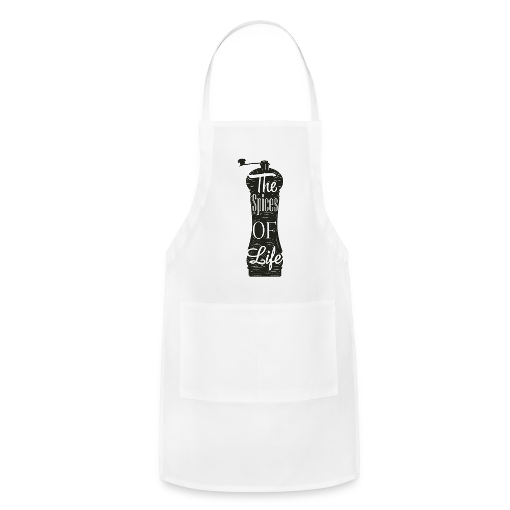 Apron, Grill Master, The Spices of Life - white