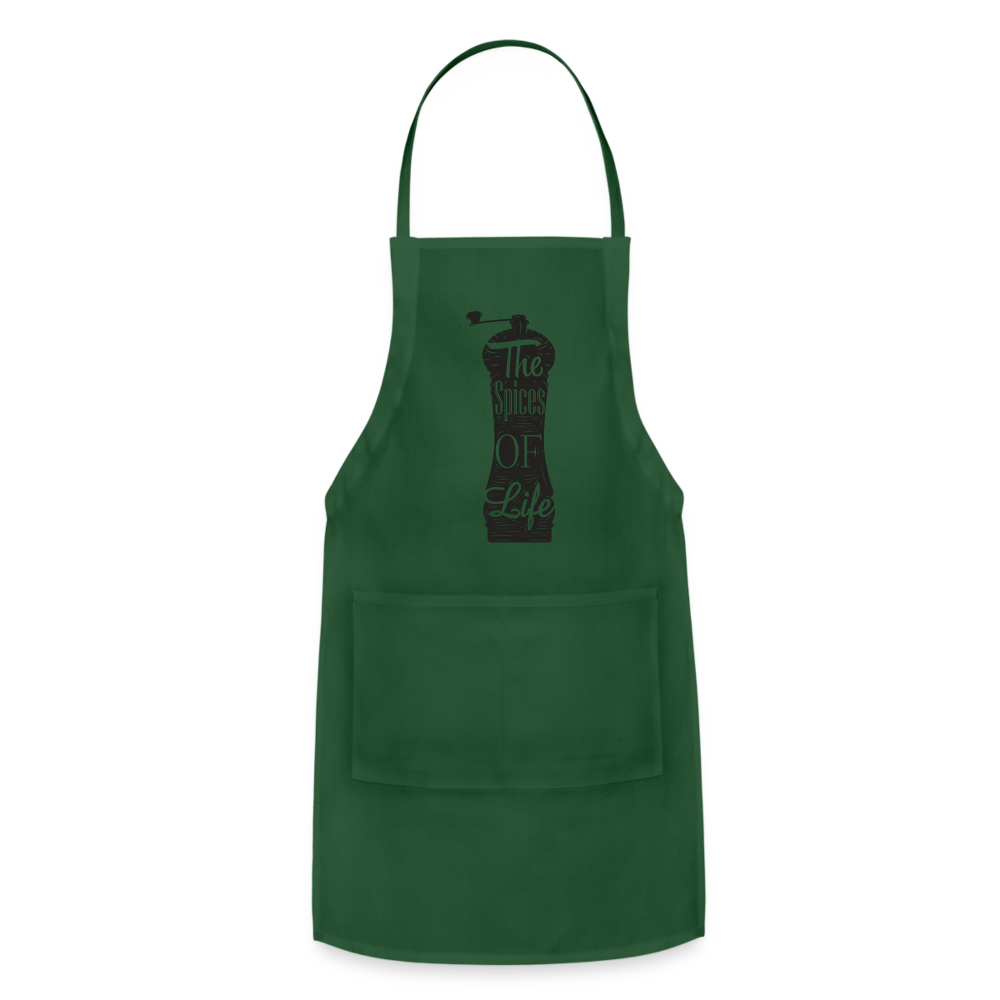 Apron, Grill Master, The Spices of Life - forest green