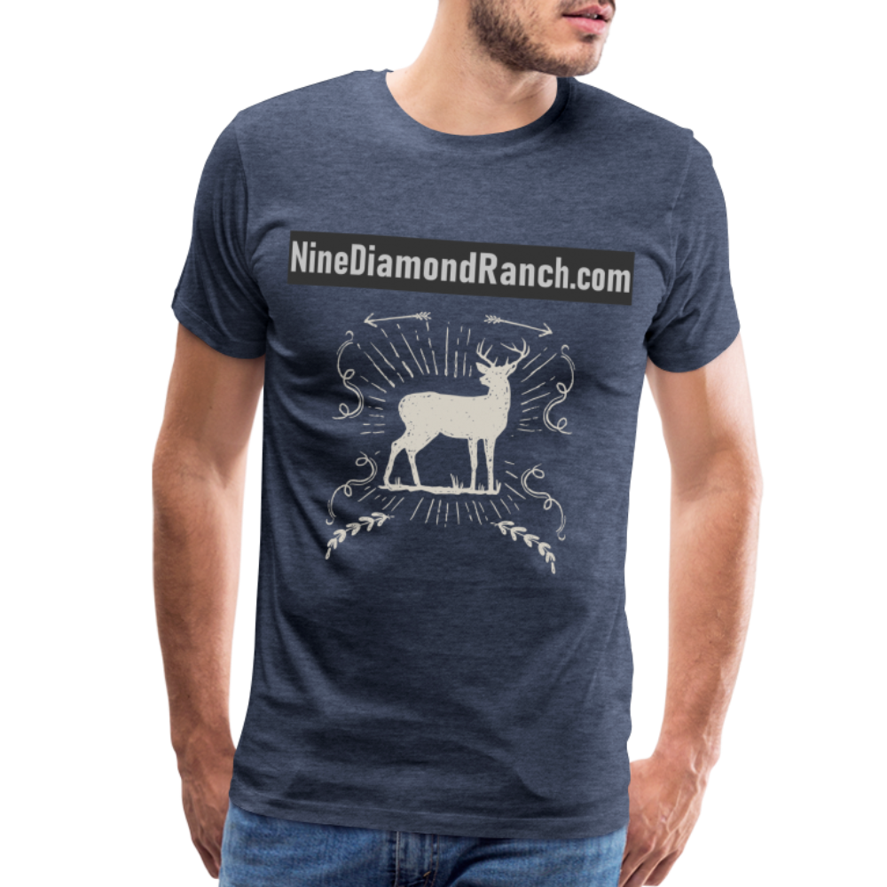 Men's Nine Diamond Ranch com Deer - heather blue