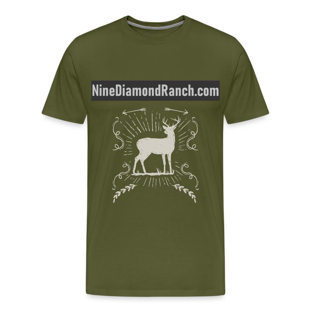 Men's Nine Diamond Ranch com Deer - olive green