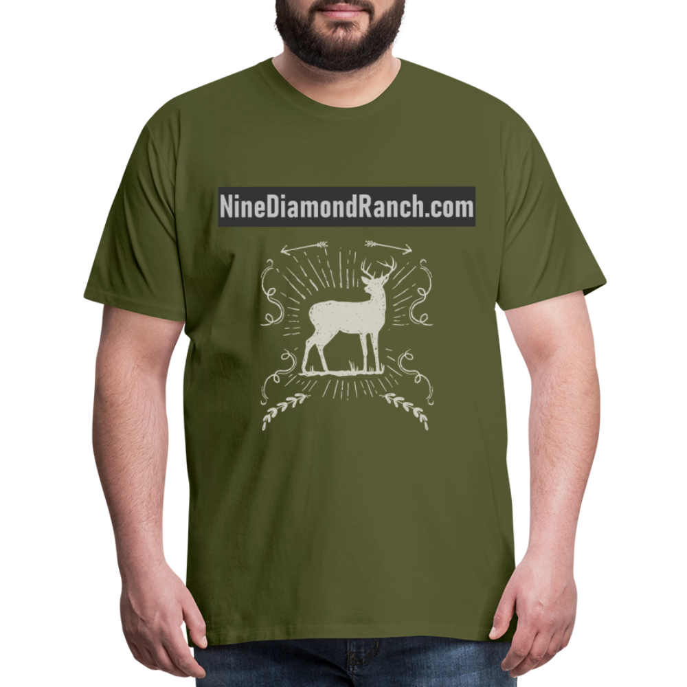Men's Nine Diamond Ranch com Deer - olive green