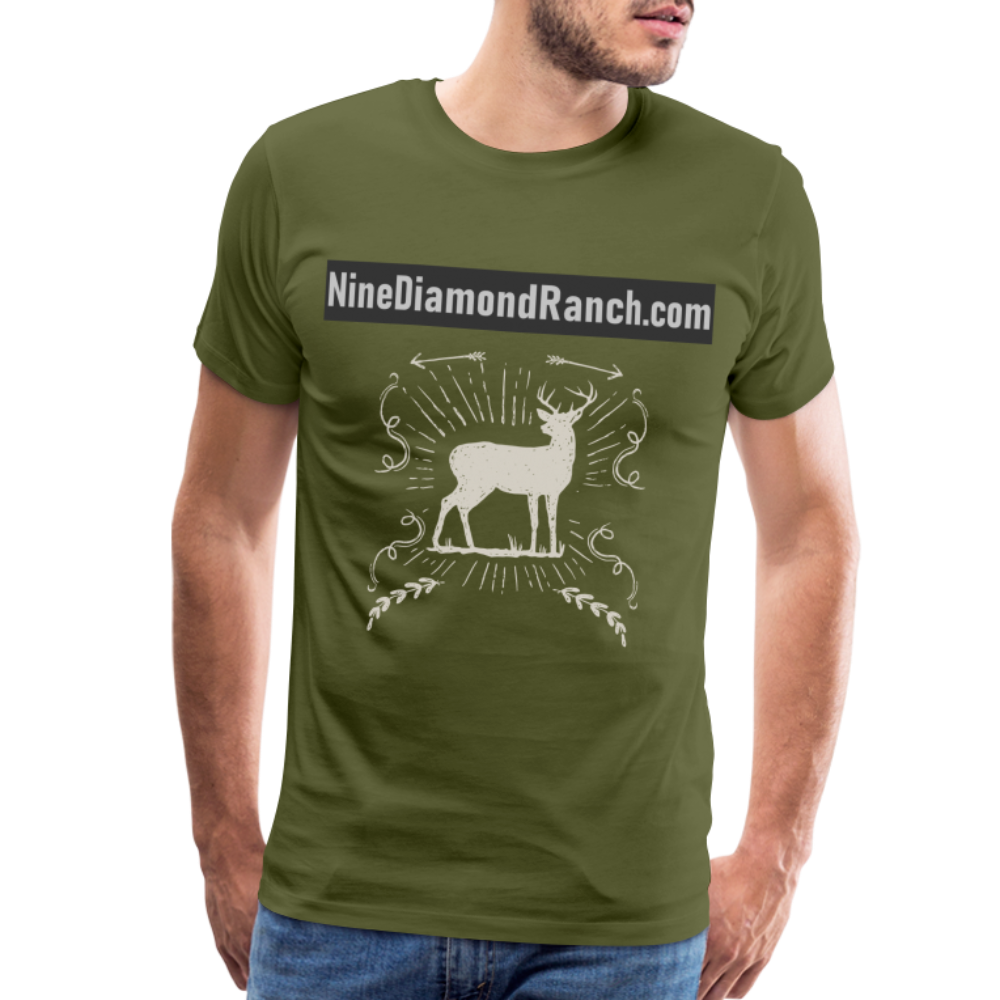 Men's Nine Diamond Ranch com Deer - olive green