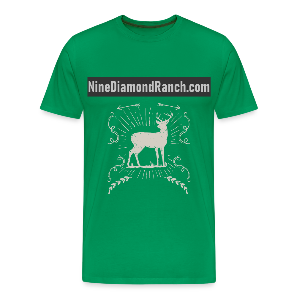 Men's Nine Diamond Ranch com Deer - kelly green