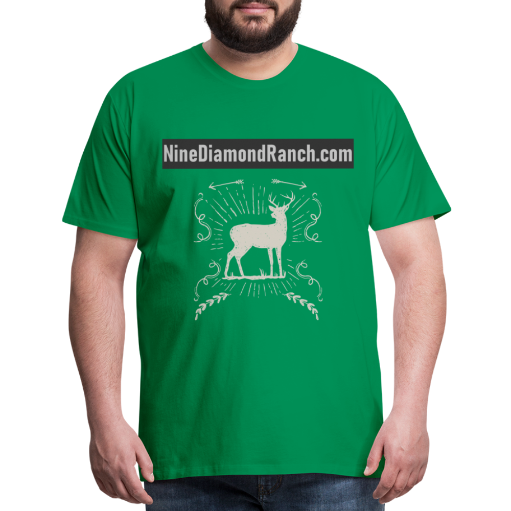 Men's Nine Diamond Ranch com Deer - kelly green