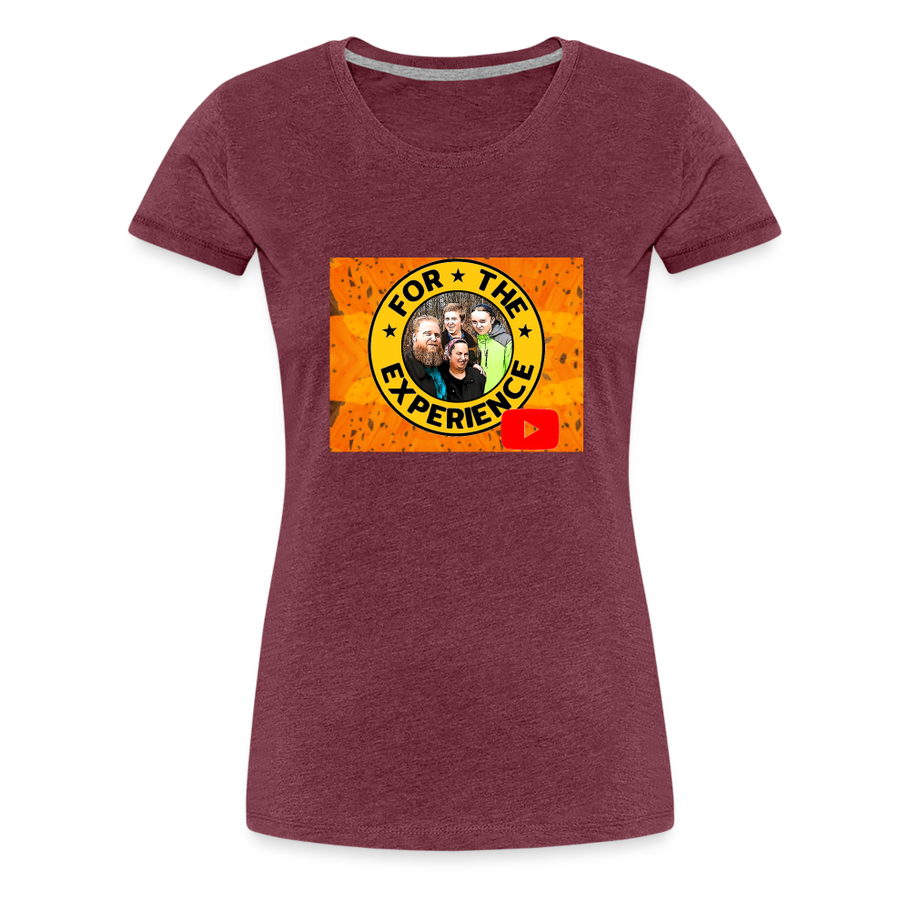 Women’s For The Experience Shirt - heather burgundy