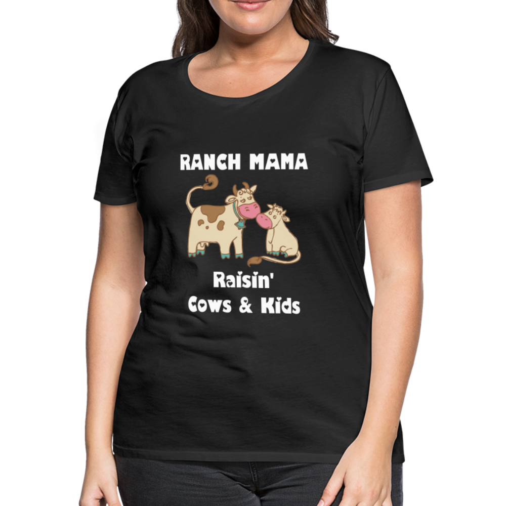Women’s Ranch Mama Raisin' Cows & Kids - black