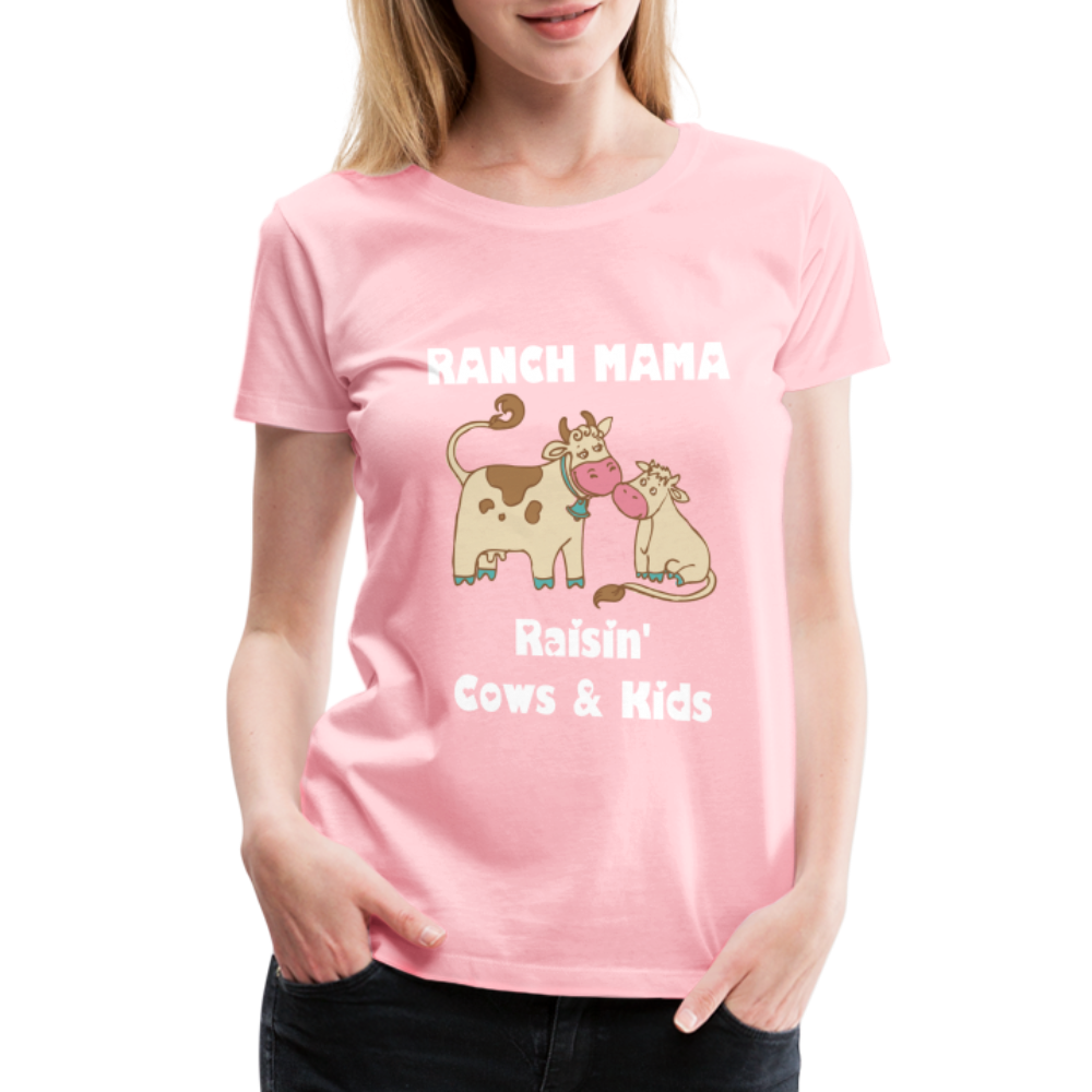Women’s Ranch Mama Raisin' Cows & Kids - pink