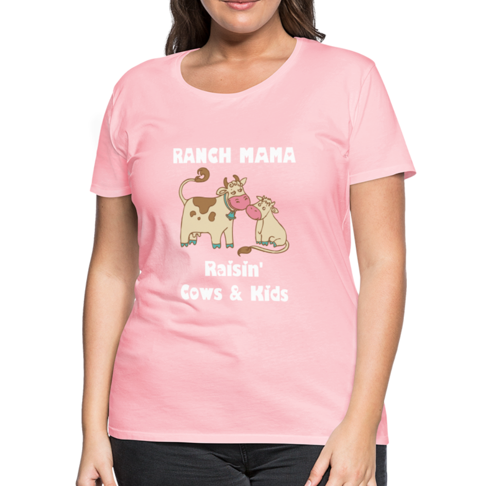 Women’s Ranch Mama Raisin' Cows & Kids - pink