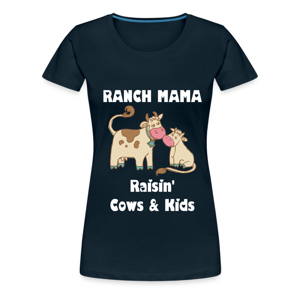 Women’s Ranch Mama Raisin' Cows & Kids - deep navy