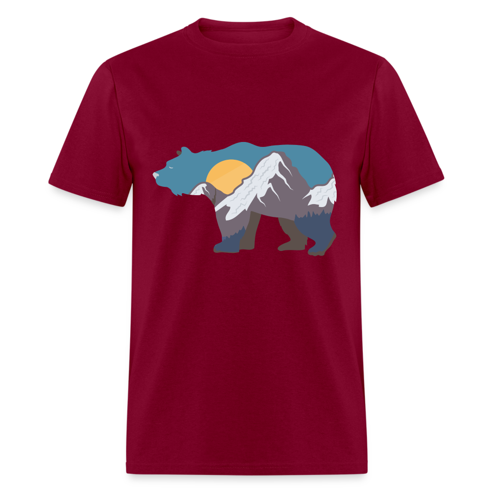 U- Bear Mountains Classic T-Shirt - burgundy