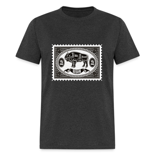 U- Bison Stamp Classic T-Shirt - heather black