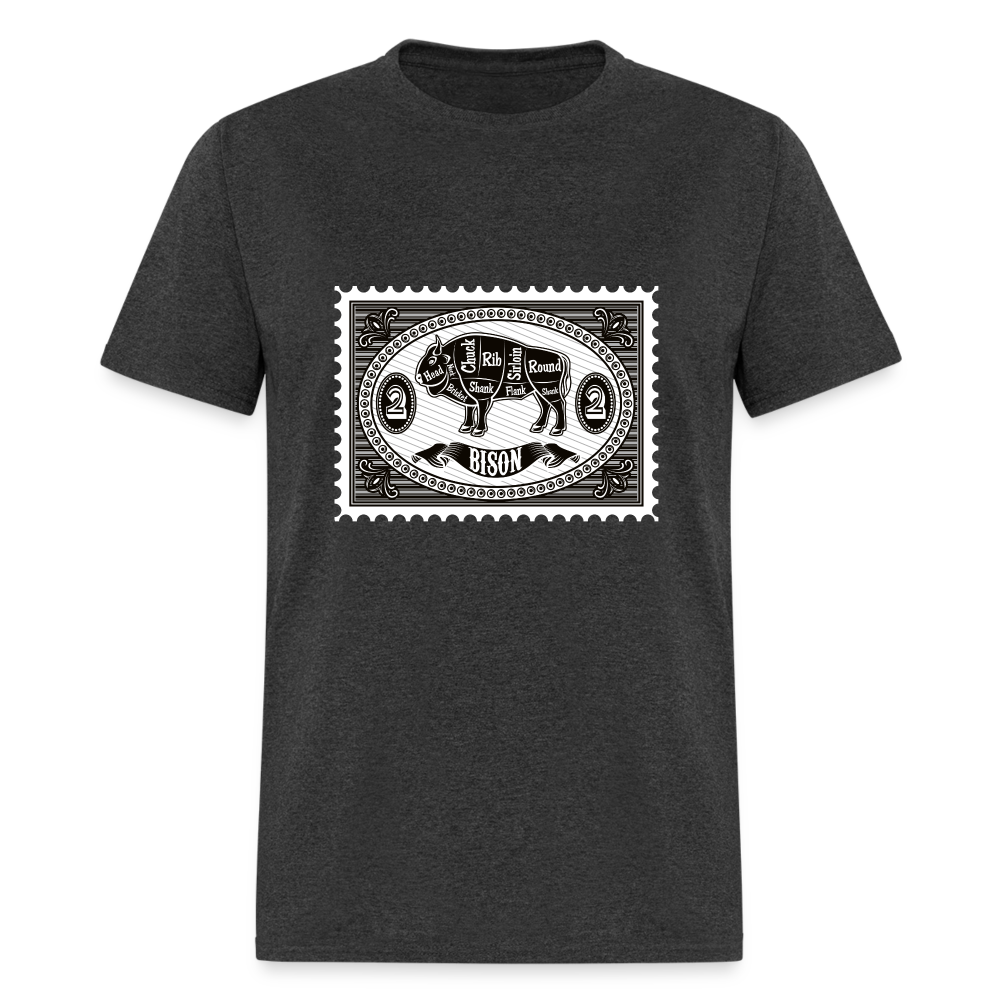 U- Bison Stamp Classic T-Shirt - heather black