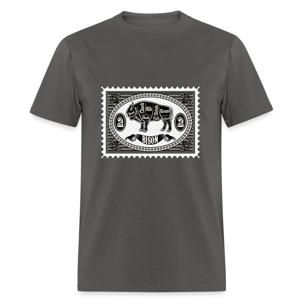 U- Bison Stamp Classic T-Shirt - charcoal
