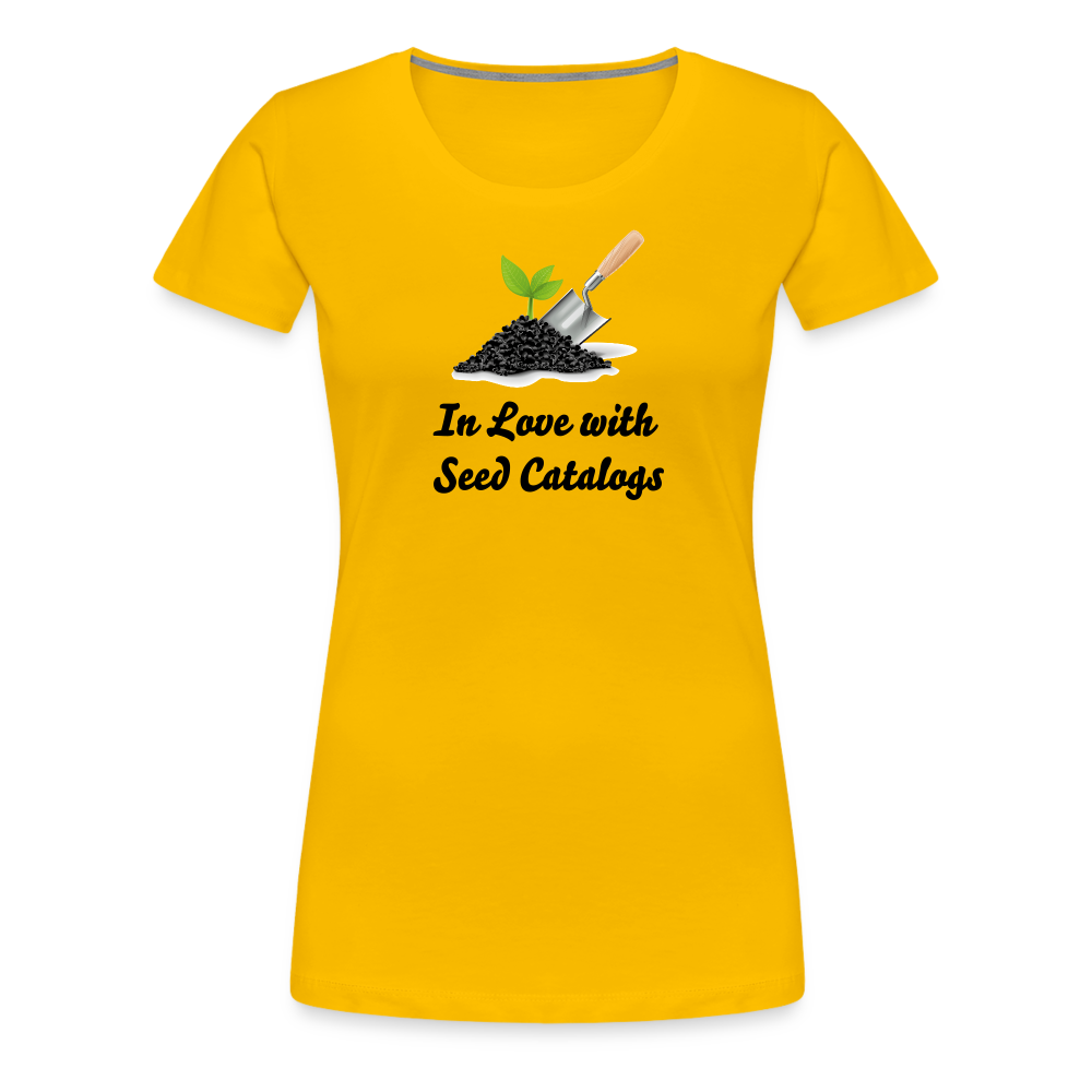 Women’s Seed Catalog Premium T-Shirt - sun yellow