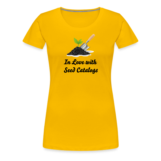 Women’s Seed Catalog Premium T-Shirt - sun yellow