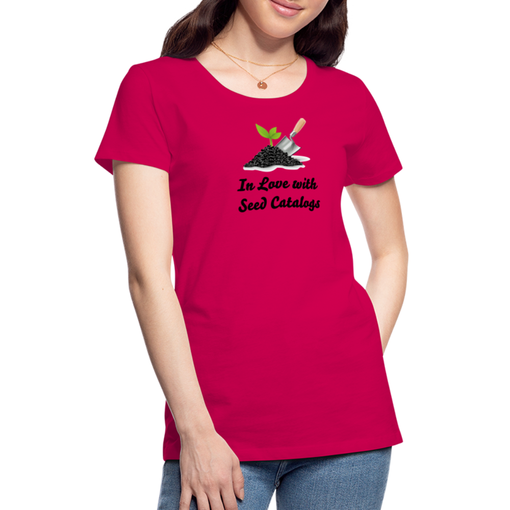 Women’s Seed Catalog Premium T-Shirt - dark pink