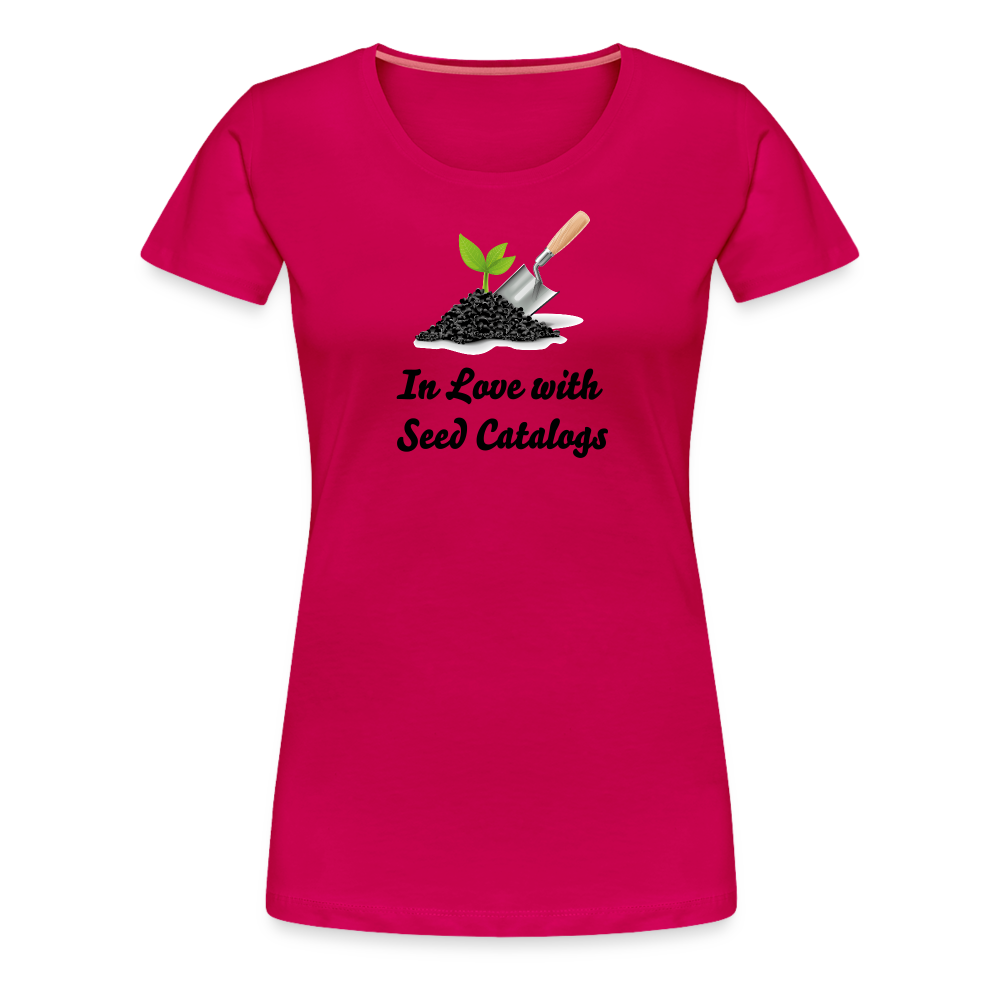 Women’s Seed Catalog Premium T-Shirt - dark pink