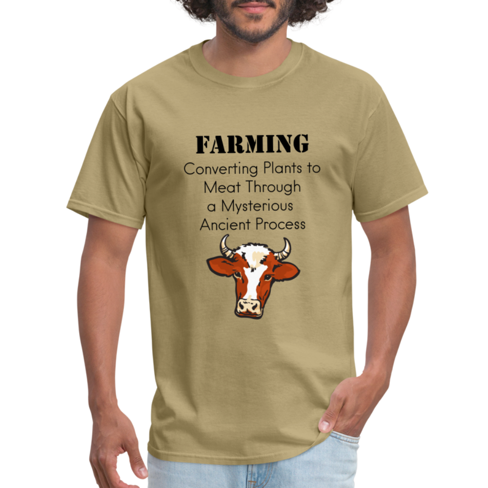 U- Farming Converting Meat Classic T-Shirt - khaki