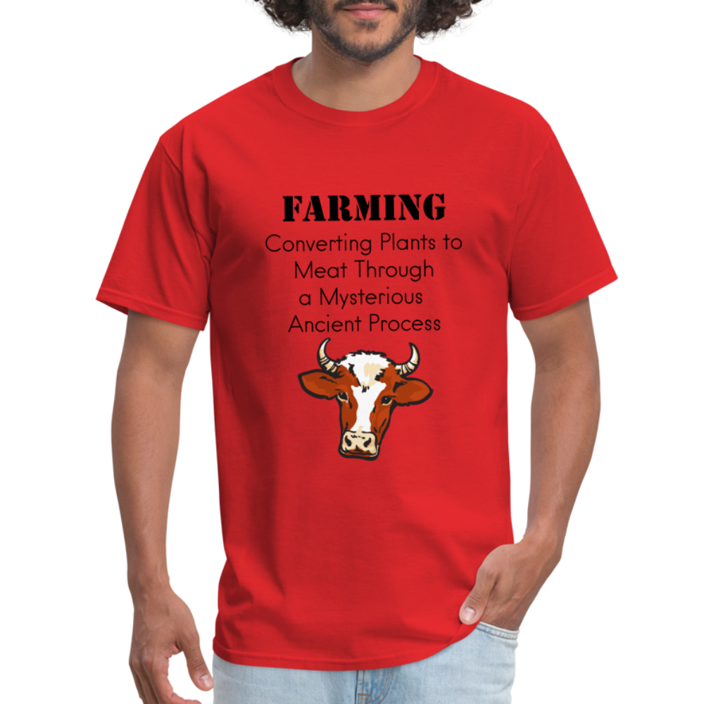 U- Farming Converting Meat Classic T-Shirt - red