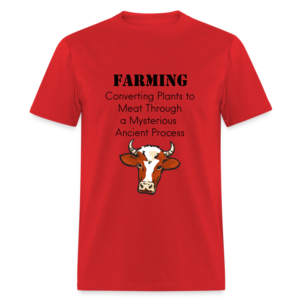 U- Farming Converting Meat Classic T-Shirt - red