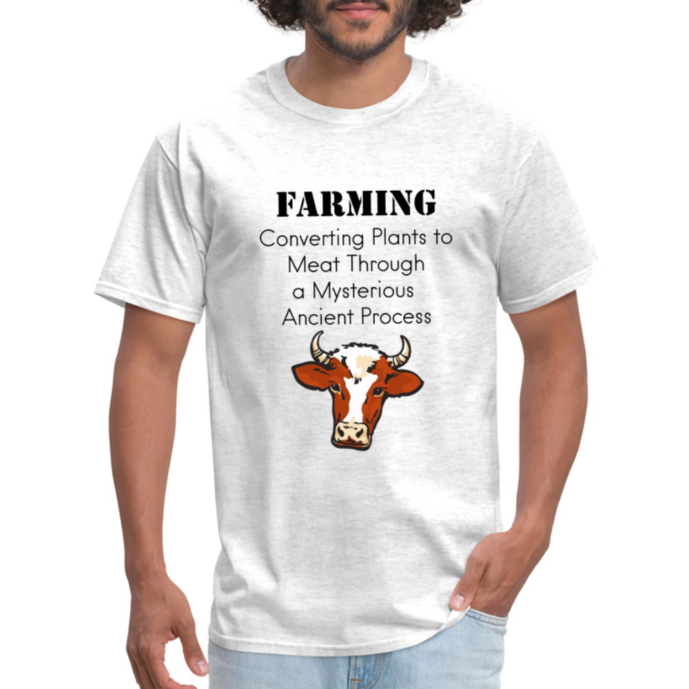 U- Farming Converting Meat Classic T-Shirt - light heather gray