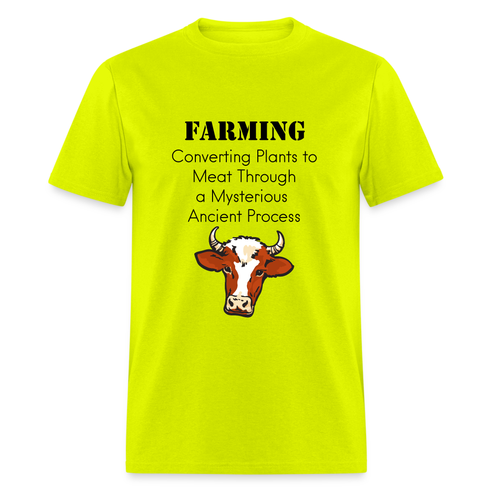 U- Farming Converting Meat Classic T-Shirt - safety green