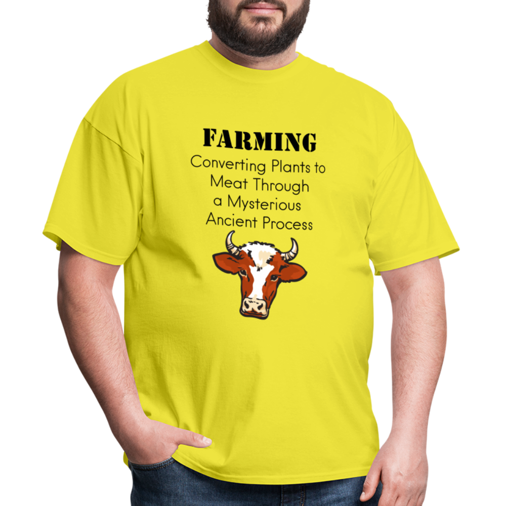 U- Farming Converting Meat Classic T-Shirt - yellow
