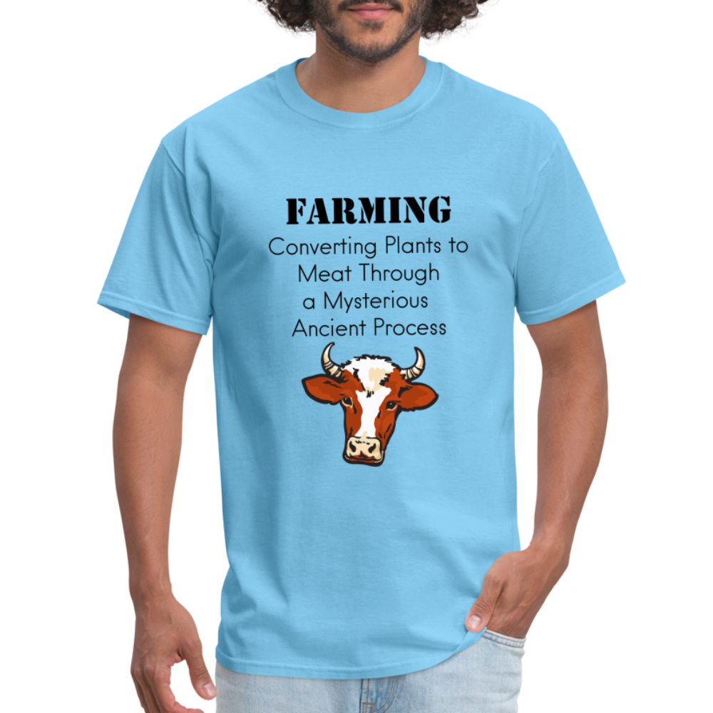 U- Farming Converting Meat Classic T-Shirt - aquatic blue