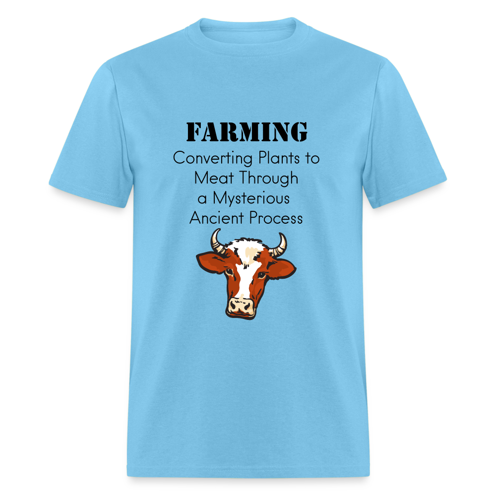 U- Farming Converting Meat Classic T-Shirt - aquatic blue