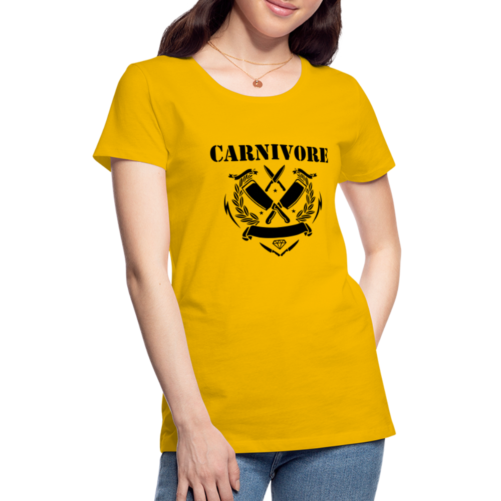 Women’s Carnivore Premium T-Shirt - sun yellow