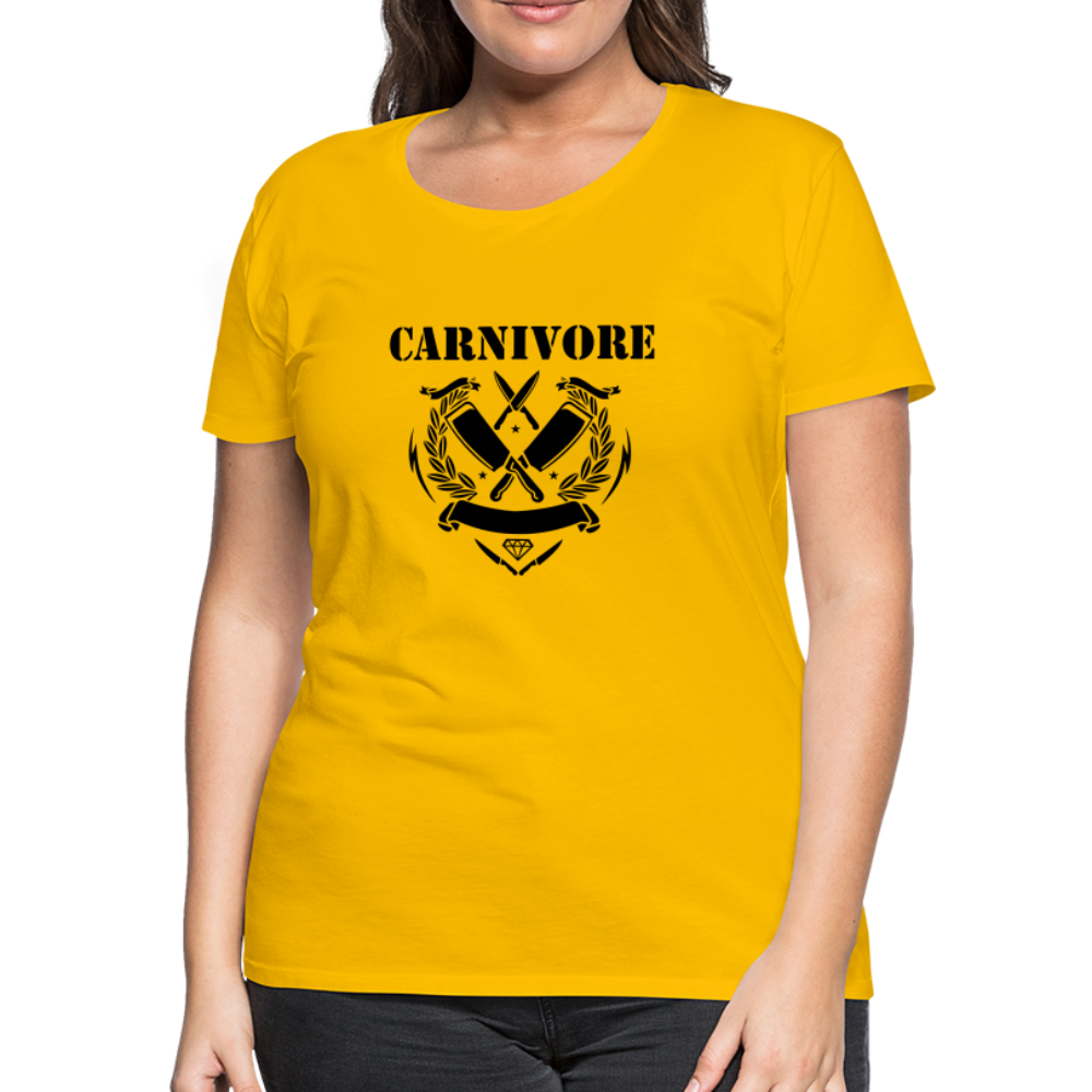 Women’s Carnivore Premium T-Shirt - sun yellow